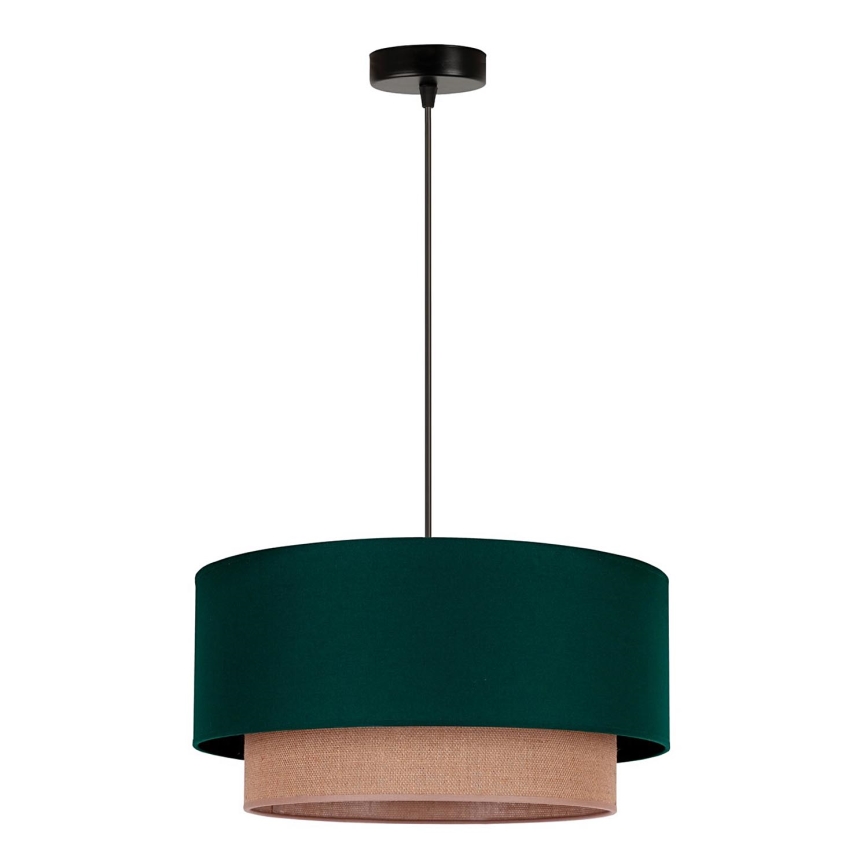 Duolla - Hängeleuchte BOHO 1xE27/15W/230V d 45 cm grün/braun