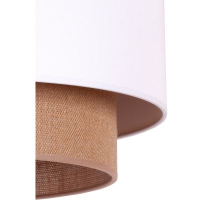Duolla - Hängeleuchte BOHO 1xE27/15W/230V d 45 cm weiß/braun