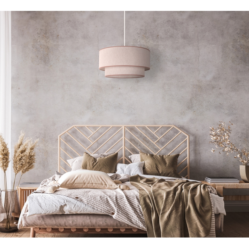 Duolla - Hängeleuchte BOHO 1xE27/40W/230V d 45 cm beige