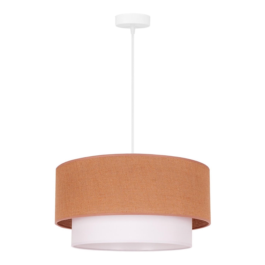Duolla - Hängeleuchte BOHO 1xE27/40W/230V d 45 cm beige/weiß