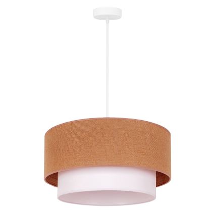 Duolla - Hängeleuchte BOHO 1xE27/40W/230V d 45 cm beige/weiß