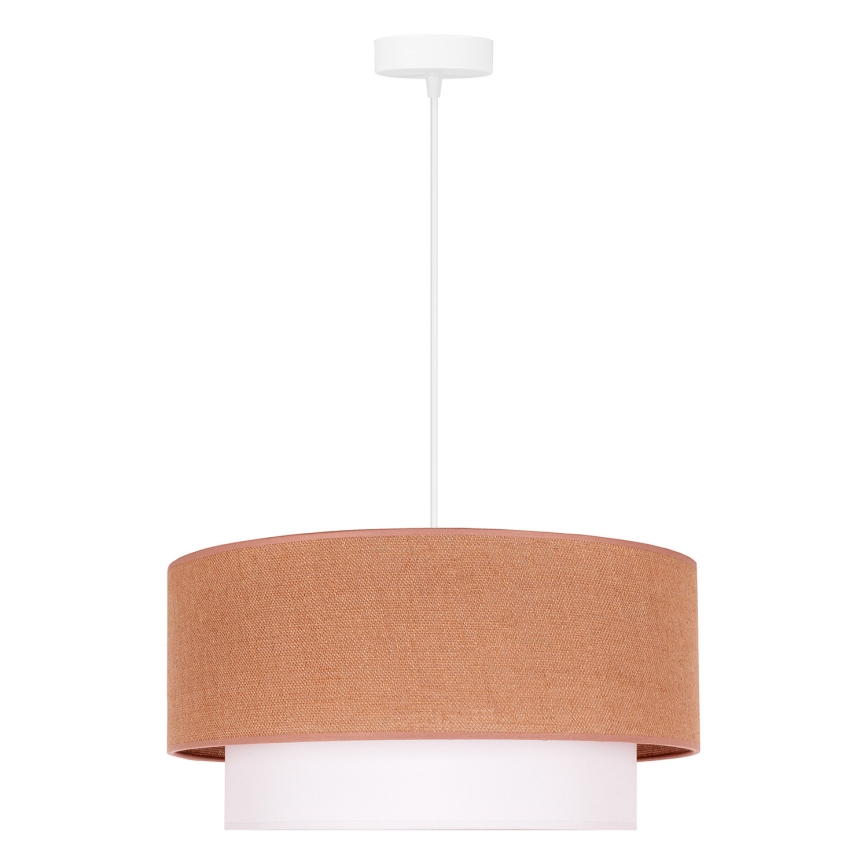 Duolla - Hängeleuchte BOHO 1xE27/40W/230V d 45 cm beige/weiß