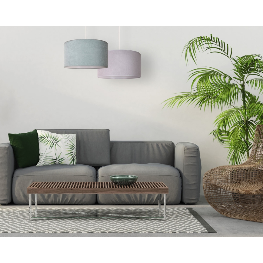 Duolla - Hängeleuchte BRISTOL 1xE27/15W/230V d 45 cm grün/weiß