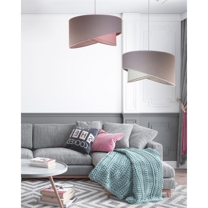 Duolla - Hängeleuchte CELLO 1xE27/40W/230V d 45 cm rosa