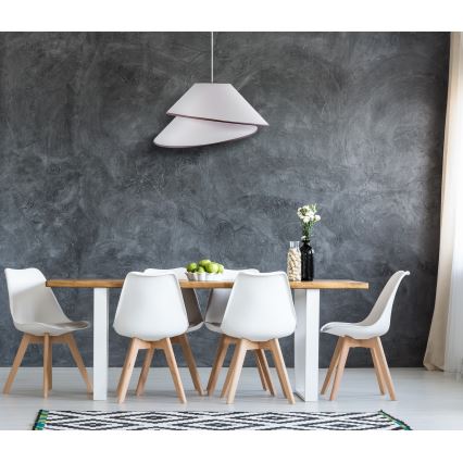 Duolla - Hängeleuchte COCO 1xE27/40W/230V d 50 cm weiß