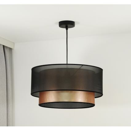 Duolla - Hängeleuchte COPPER SHINY 1xE27/15W/230V d 45 cm braun/kupfern