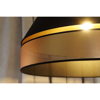 Duolla - Hängeleuchte COPPER SHINY 1xE27/15W/230V d 60 cm schwarz/kupfern