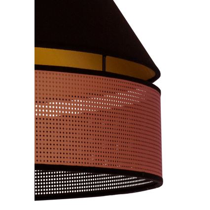 Duolla - Hängeleuchte COPPER SHINY 1xE27/15W/230V d 60 cm schwarz/kupfern