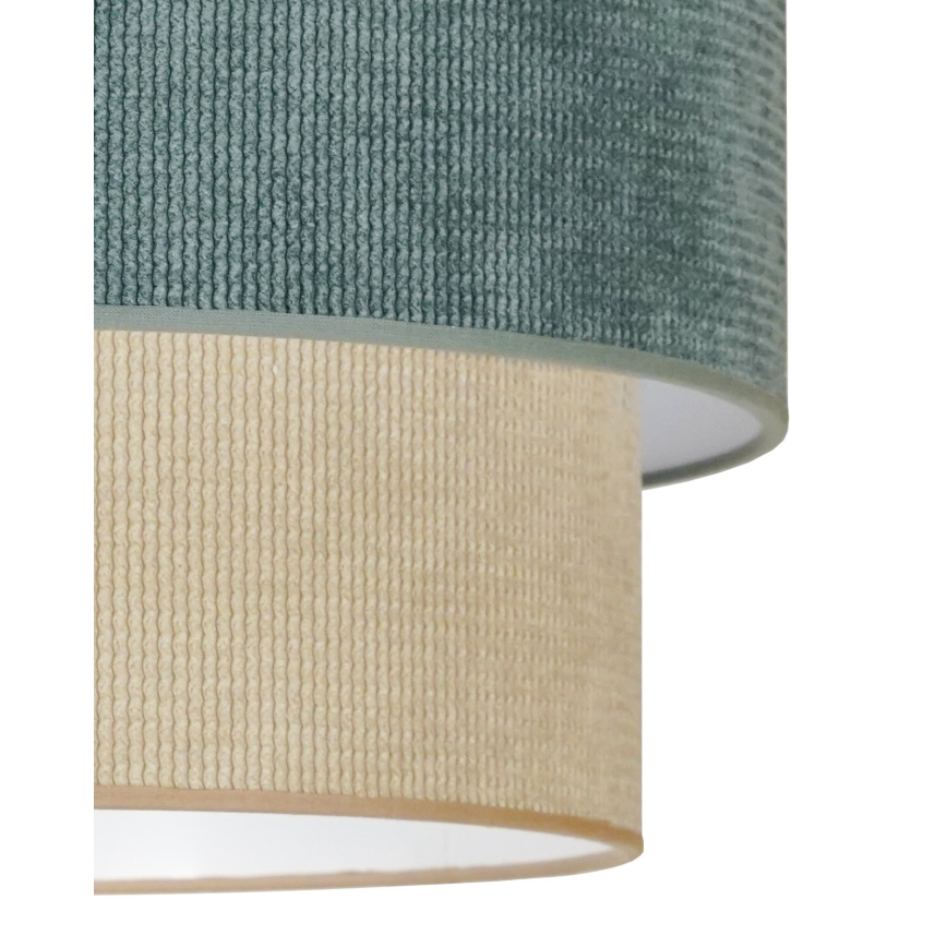 Duolla - Hängeleuchte CORDUROY 1xE27/15W/230V d 40 cm blau/beige