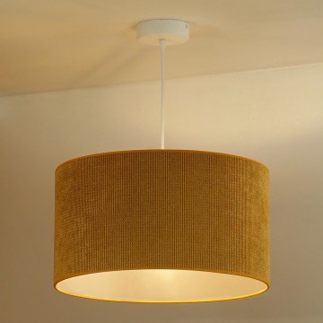 Duolla - Hängeleuchte CORDUROY 1xE27/15W/230V d 40 cm gelb