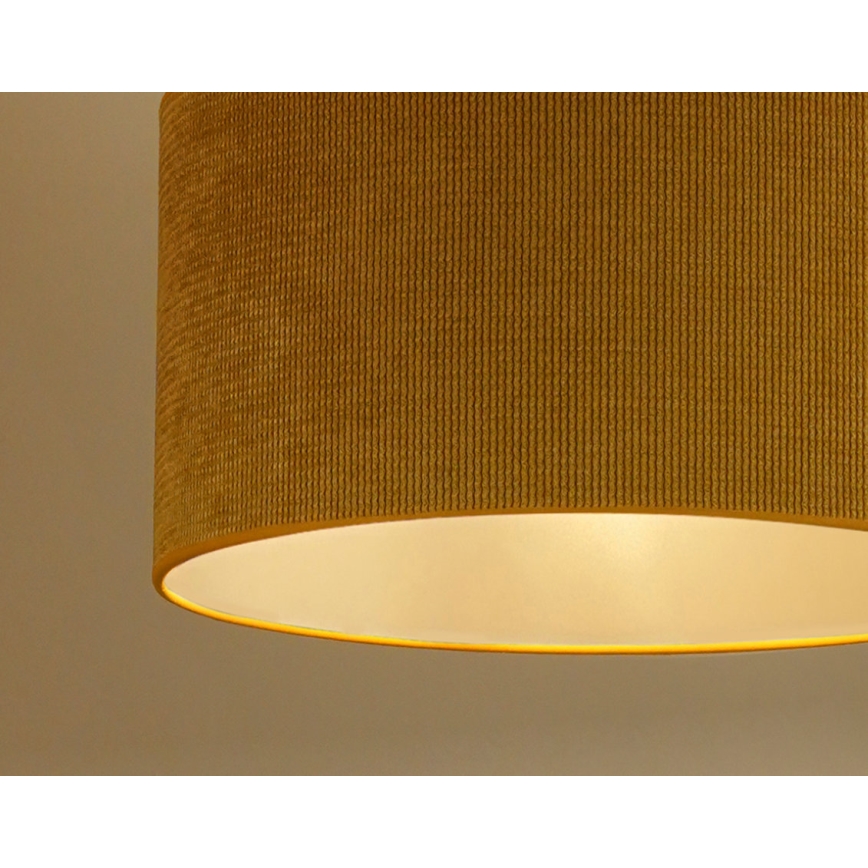 Duolla - Hängeleuchte CORDUROY 1xE27/15W/230V d 40 cm gelb