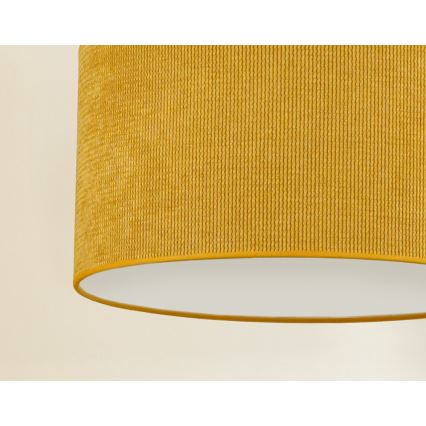 Duolla - Hängeleuchte CORDUROY 1xE27/15W/230V d 40 cm gelb