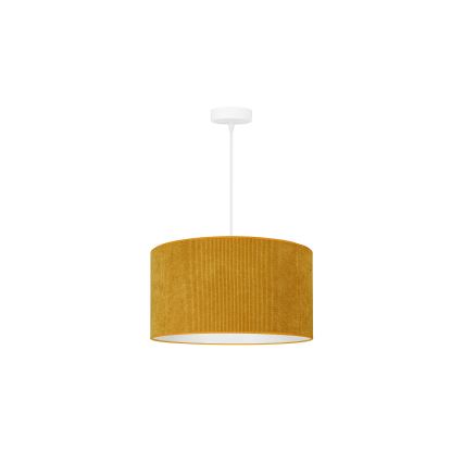 Duolla - Hängeleuchte CORDUROY 1xE27/15W/230V d 40 cm gelb