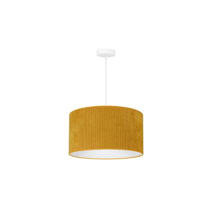 Duolla - Hängeleuchte CORDUROY 1xE27/15W/230V d 40 cm gelb