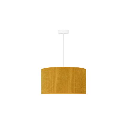 Duolla - Hängeleuchte CORDUROY 1xE27/15W/230V d 40 cm gelb