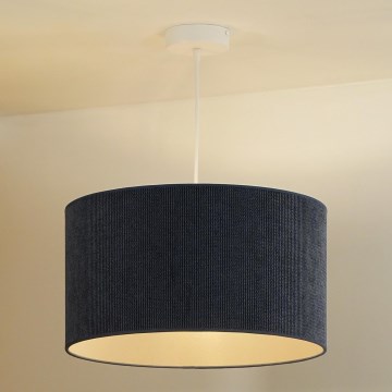 Duolla - Hängeleuchte CORDUROY 1xE27/15W/230V dunkel d 40 cm blau