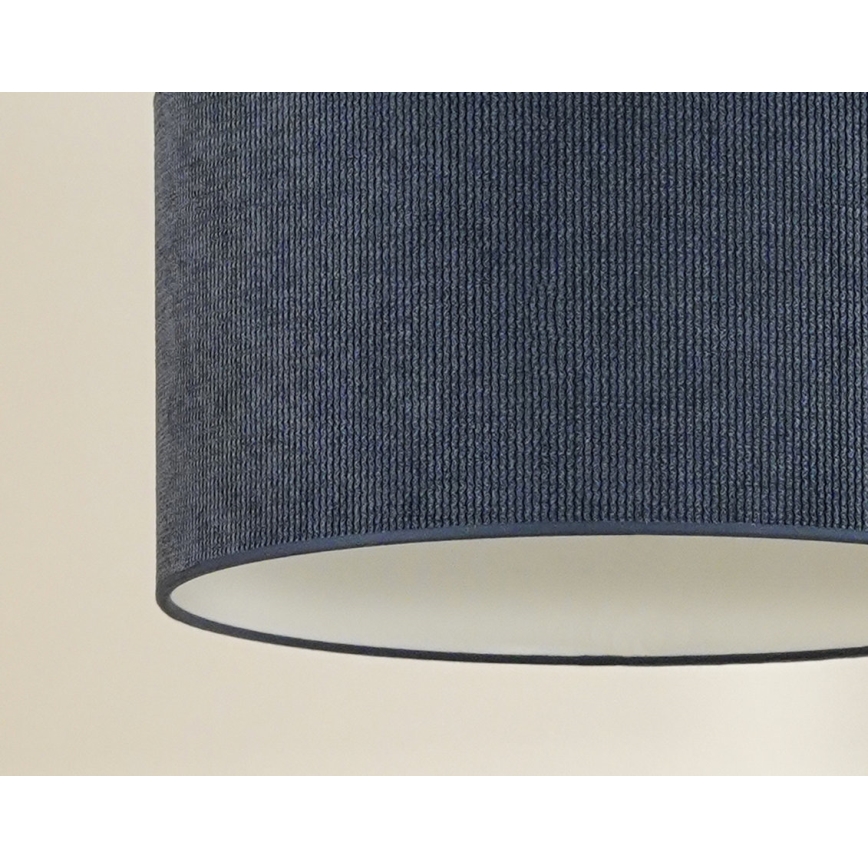 Duolla - Hängeleuchte CORDUROY 1xE27/15W/230V dunkel d 40 cm blau