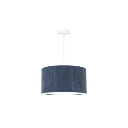Duolla - Hängeleuchte CORDUROY 1xE27/15W/230V dunkel d 40 cm blau