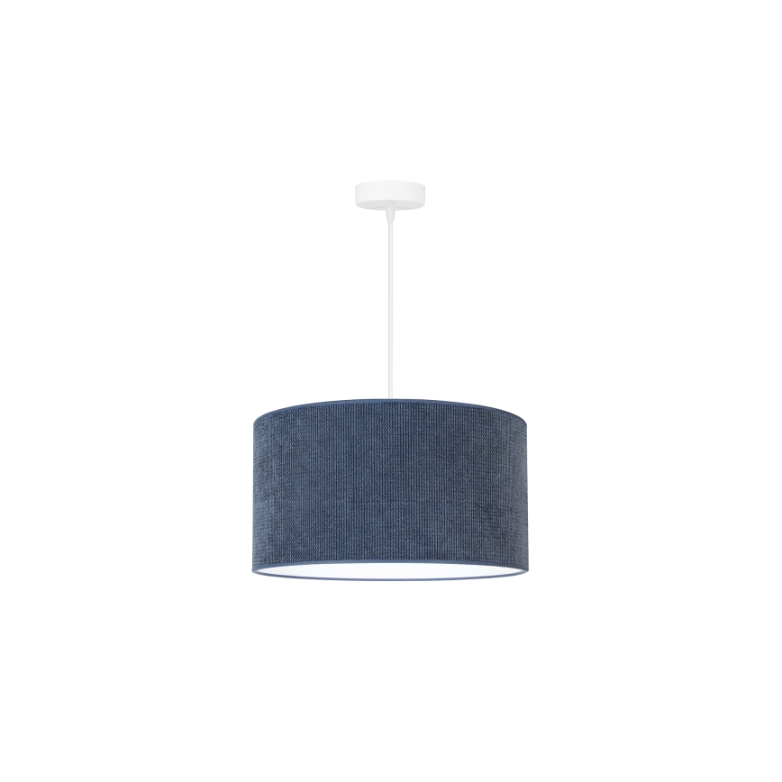 Duolla - Hängeleuchte CORDUROY 1xE27/15W/230V dunkel d 40 cm blau