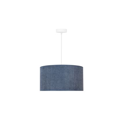 Duolla - Hängeleuchte CORDUROY 1xE27/15W/230V dunkel d 40 cm blau