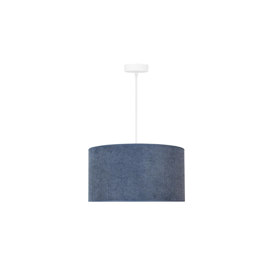 Duolla - Hängeleuchte CORDUROY 1xE27/15W/230V dunkel d 40 cm blau
