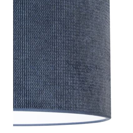 Duolla - Hängeleuchte CORDUROY 1xE27/15W/230V dunkel d 40 cm blau