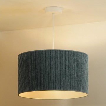 Duolla - Hängeleuchte CORDUROY 1xE27/15W/230V Leuchte d 40 cm blau