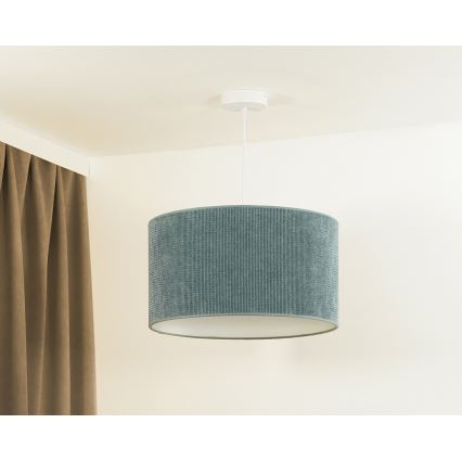 Duolla - Hängeleuchte CORDUROY 1xE27/15W/230V Leuchte d 40 cm blau