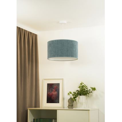 Duolla - Hängeleuchte CORDUROY 1xE27/15W/230V Leuchte d 40 cm blau