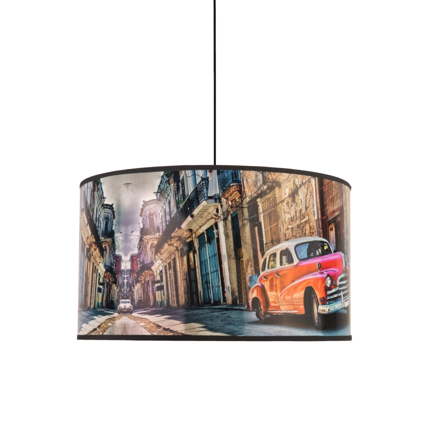 Duolla - Hängeleuchte CUBA ROT 1xE27/15W/230V d 35 cm