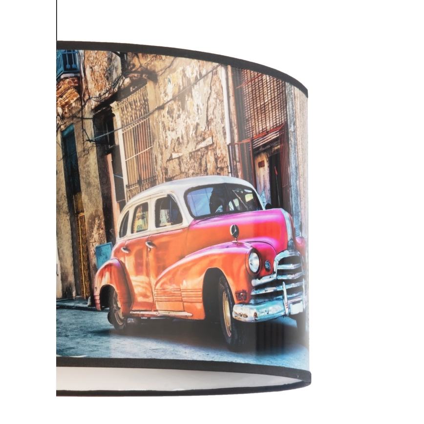 Duolla - Hängeleuchte CUBA ROT 1xE27/15W/230V d 35 cm