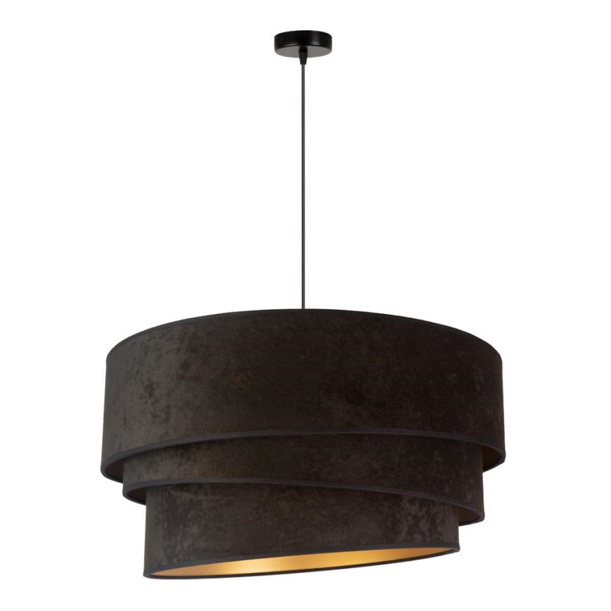 Duolla - Hängeleuchte DEVON 1xE27/40W/230V d 45 cm schwarz/golden