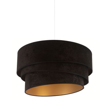 Duolla - Hängeleuchte DEVON 1xE27/40W/230V d 45 cm schwarz/golden