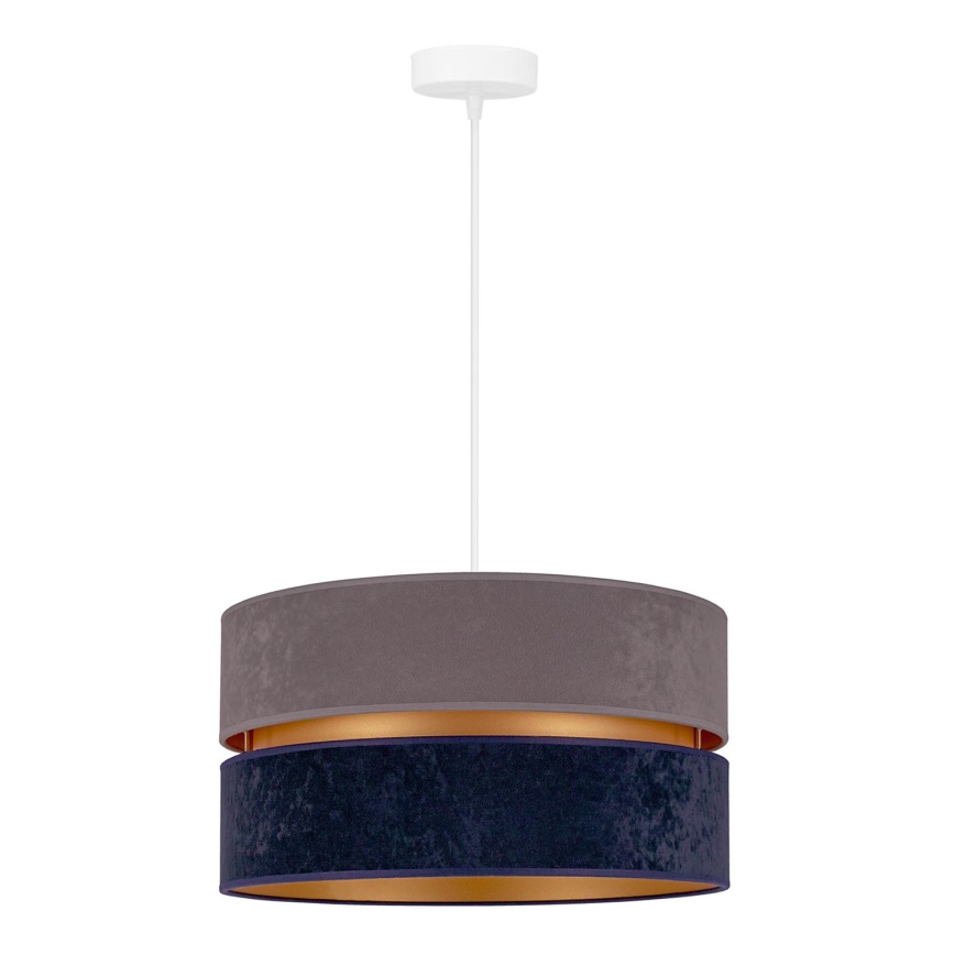 Duolla - Hängeleuchte DUO 1xE27/15W/230V d 40 cm blau