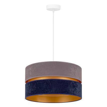 Duolla - Hängeleuchte DUO 1xE27/15W/230V d 40 cm blau