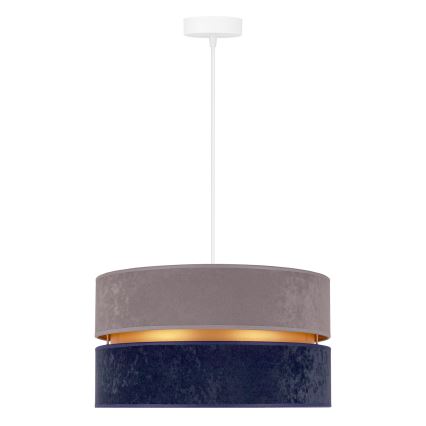 Duolla - Hängeleuchte DUO 1xE27/15W/230V d 40 cm blau