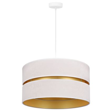 Duolla - Hängeleuchte DUO 1xE27/15W/230V d 40 cm cremefarben/golden