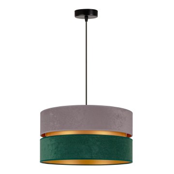 Duolla - Hängeleuchte DUO 1xE27/15W/230V d 40 cm grau/grün/golden