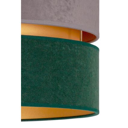 Duolla - Hängeleuchte DUO 1xE27/15W/230V d 40 cm grau/grün/golden