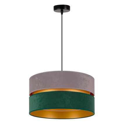 Duolla - Hängeleuchte DUO 1xE27/15W/230V d 40 cm grau/grün/golden