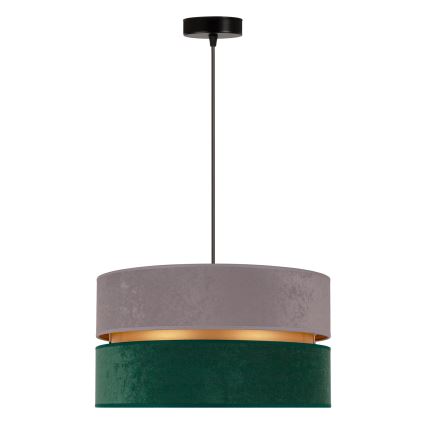 Duolla - Hängeleuchte DUO 1xE27/15W/230V d 40 cm grau/grün/golden