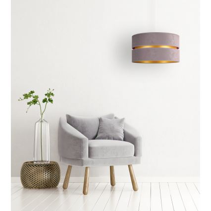 Duolla - Hängeleuchte DUO 1xE27/15W/230V d 40 cm grau