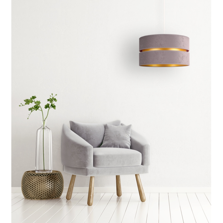 Duolla - Hängeleuchte DUO 1xE27/15W/230V d 40 cm grau