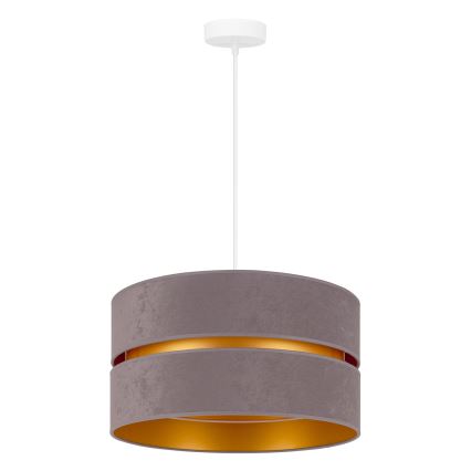 Duolla - Hängeleuchte DUO 1xE27/15W/230V d 40 cm grau