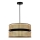 Duolla - Hängeleuchte DUO 1xE27/15W/230V d 40 cm Rattan/schwarz