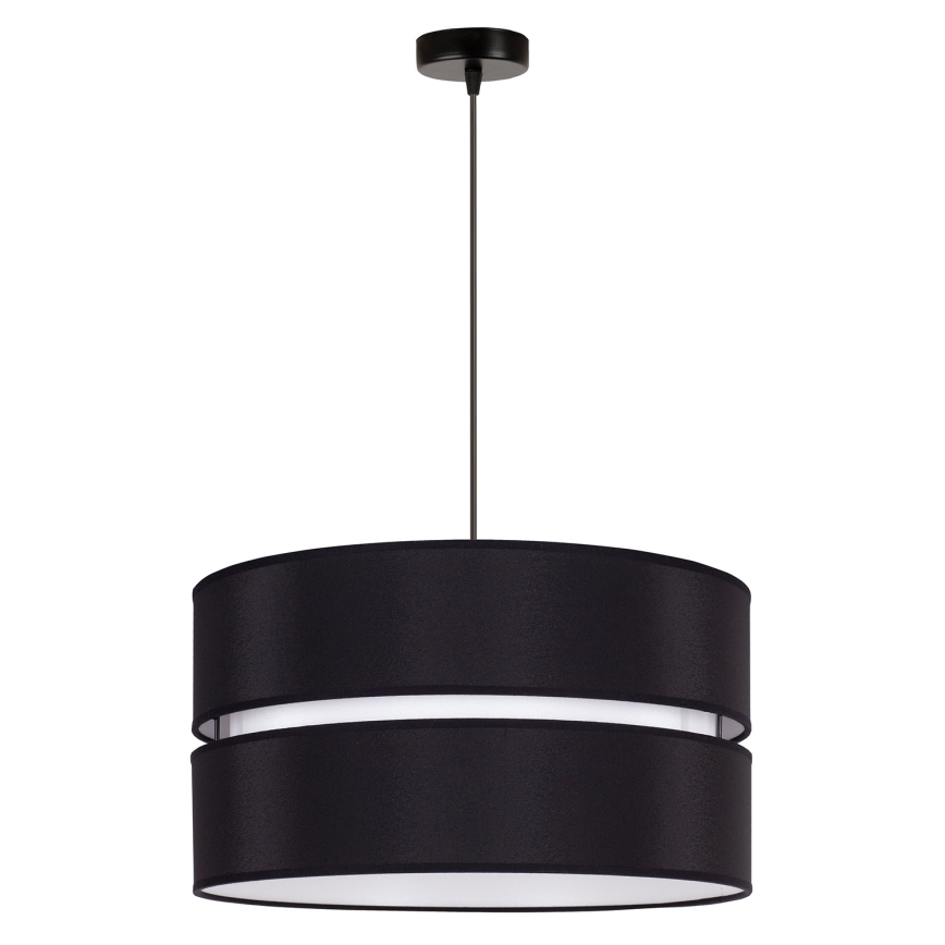 Duolla - Hängeleuchte DUO 1xE27/15W/230V d 40 cm schwarz/weiß