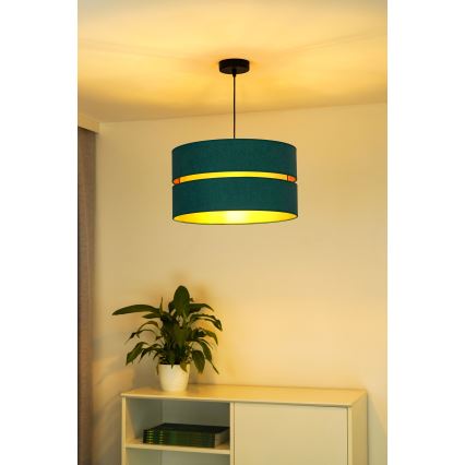 Duolla - Hängeleuchte DUO 1xE27/15W/230V d 40 cm türkisfarben/golden