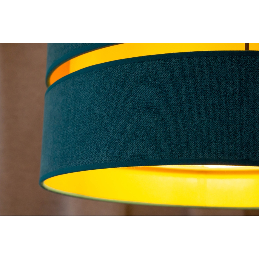 Duolla - Hängeleuchte DUO 1xE27/15W/230V d 40 cm türkisfarben/golden