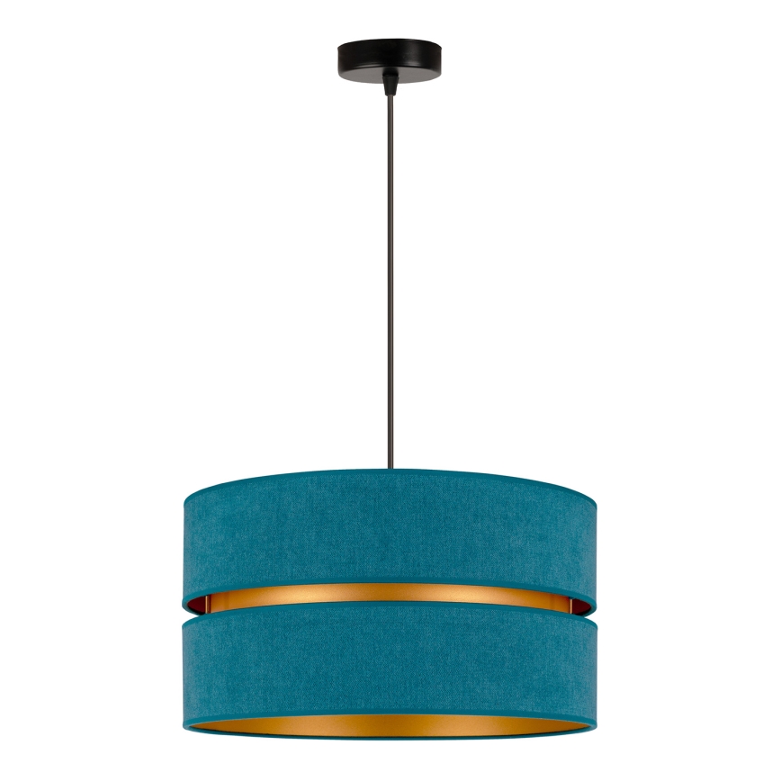 Duolla - Hängeleuchte DUO 1xE27/15W/230V d 40 cm türkisfarben/golden