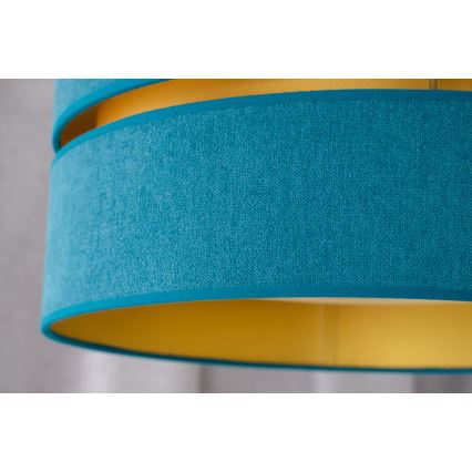 Duolla - Hängeleuchte DUO 1xE27/15W/230V d 40 cm türkisfarben/golden
